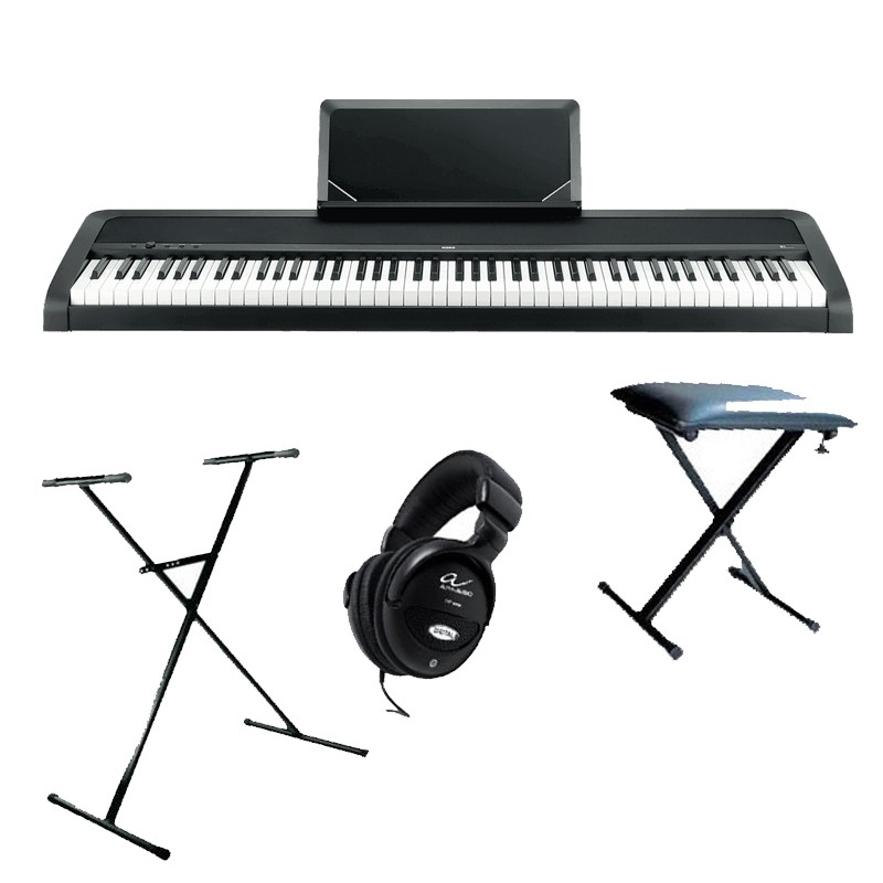 KORG B2 pack piano numérique portable - noir ou blanc - bauer musique