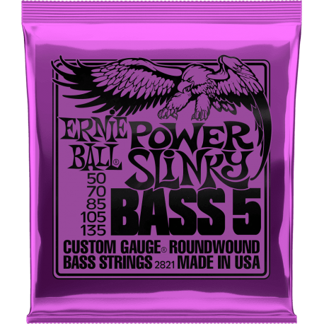 ERNIE BALL CORDES BASSE Power slinky /5c 50/135