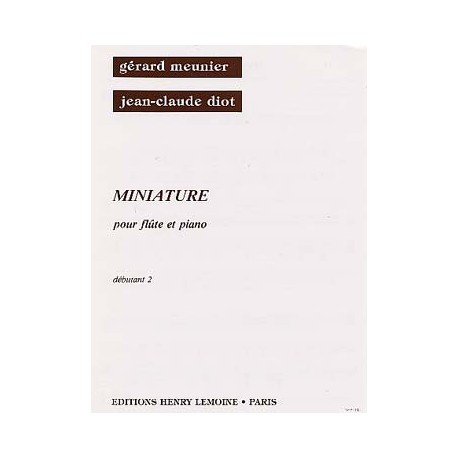 MEUNIER, DIOT : MINIATURE