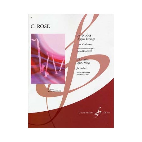 ROSE 32 ETUDES CLARINETTE