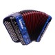 HOHNER ACCORDEON BOUTONS NOVA II 80 BLEU