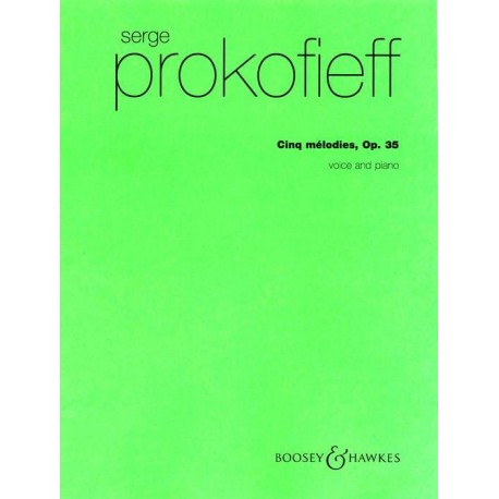 PROKOFIEFF 5 MELODIES OP35 VOIX ET PIANO