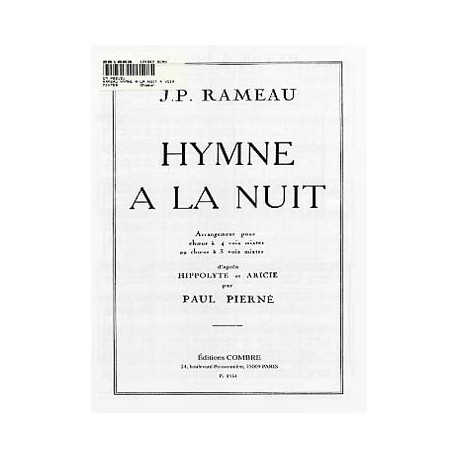 RAMEAU HYMNE A LA NUIT