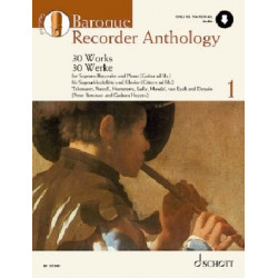 Baroque Recorder Anthology Volume 1 Avec téléchargement Audio.