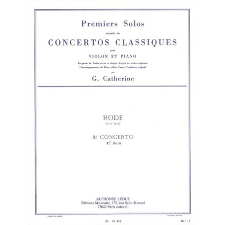 Rode Pierre / Catherine Georges 1er Solo du Concerto n° 8