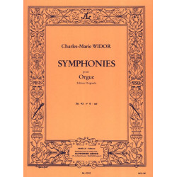 WIDOR Symphonie n° 6 Opus 42 En Sol