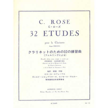 Cyrille Rose 32 Etudes d'après Ferling