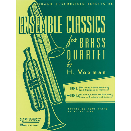 Voxman Ensemble classics for brass quartet book 2