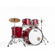 PEARL ROADSHOW RSS505CC-747 MATTE RED + PACK SABIAN SOLAR 2 CYMBALES