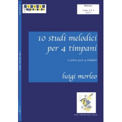 Luigi Morleo 10 Etudes Mélodiques Pour 4 Timbales