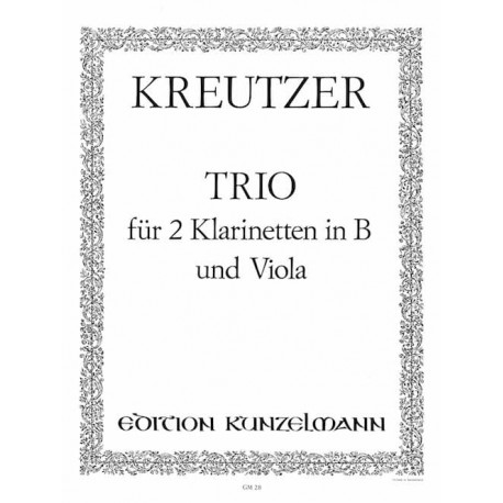 Conradin Kreutzer Trio - 2 Klarinetten in B Viola