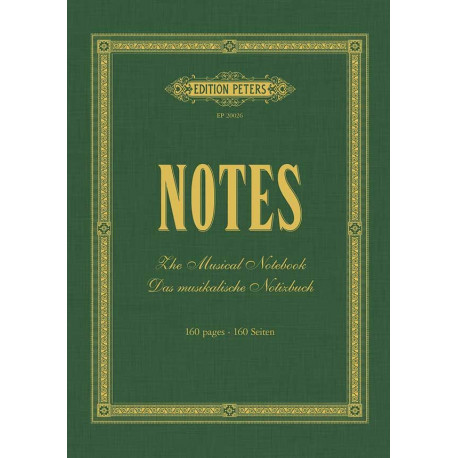 CARNET DE NOTES MUSICAL PETERS