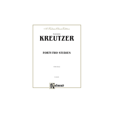 Forty-two Studies rodolphe kreutzer pour alto