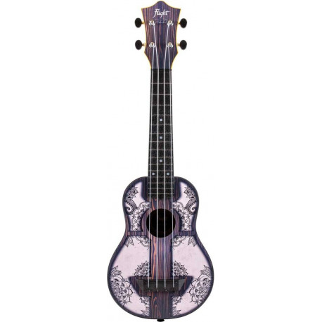 FLIGHT UKULELE TRAVEL MANDALA WOOD