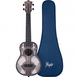 FLIGHT UKULELE CONCERT TRAVEL MANDALA WOOD