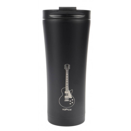 Coffee-to-go thermo mug: e-guitar