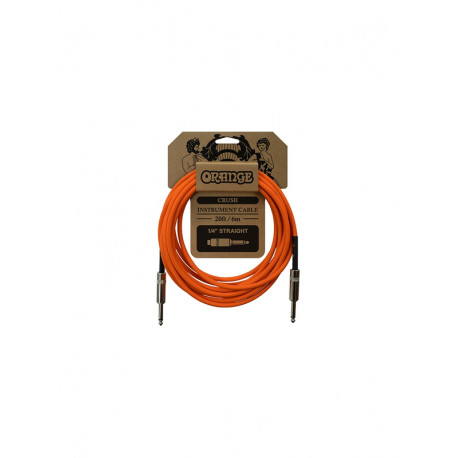 ORANGE CABLE INSTRUMENT 6 METRES DROIT