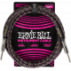 ERNIE BALL CABLE JACK/JACK COUDE 3M PURPLE PYTHON