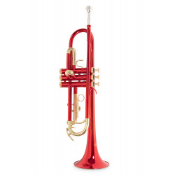 Roy Benson Student Series Trompette en Sib TR-101R laquée rouge