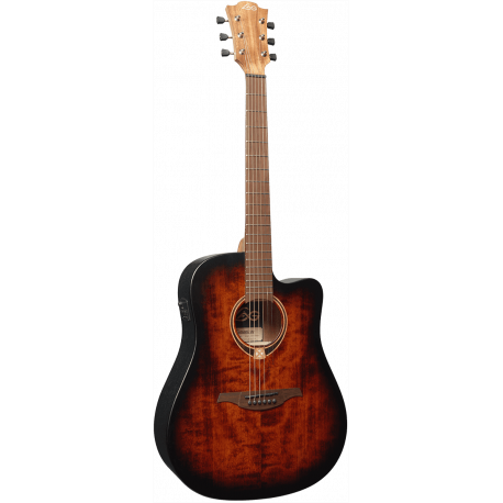 LAG TRAMONTANE DREADNOUIGHT T70DCE BLACK AND BROWN