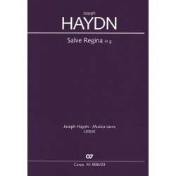 HAYDN Salve Regina En Sol Mineur Hob 23b-2